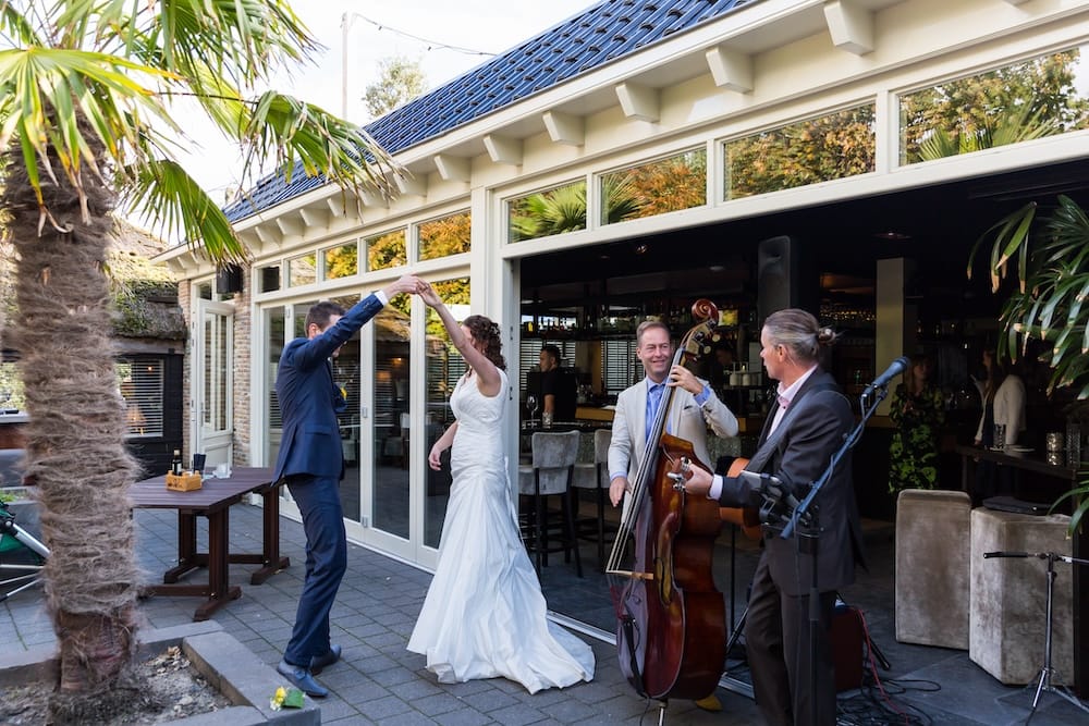 Muziek duo buiten zomer